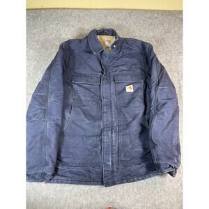 Vintage Y2K Carhartt FR Flame Resistant Jacket Mens Large Tall Workwear Outdoor